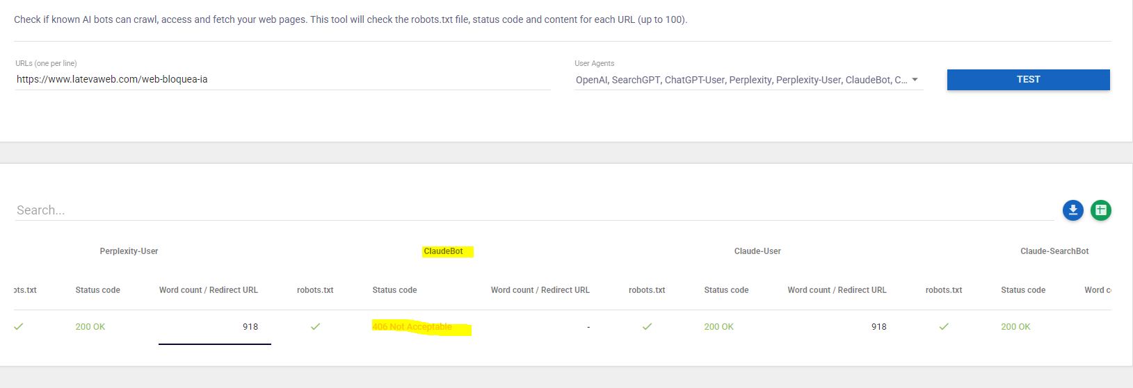 AI Bots Testing Tools de Techincal SEO